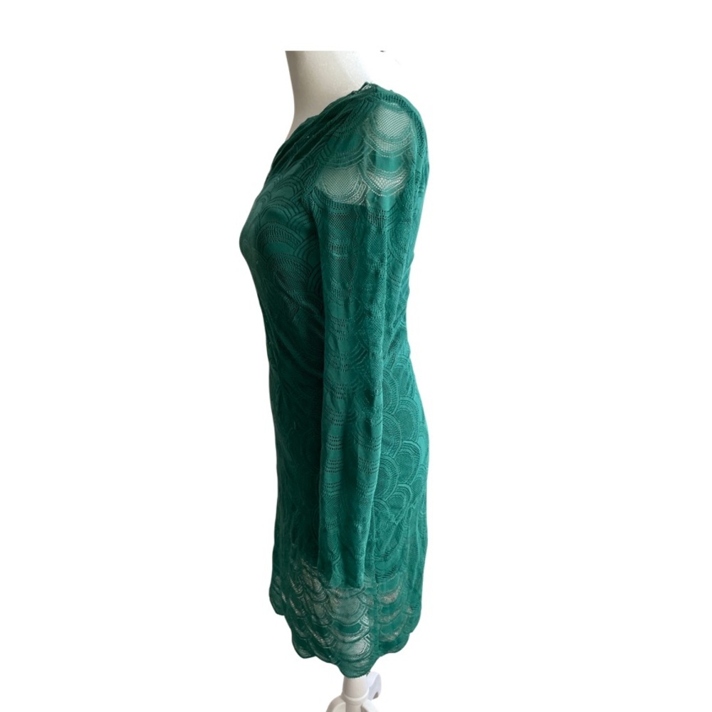 Gianni Bini off the shoulder green dress S - Picture 2 of 6